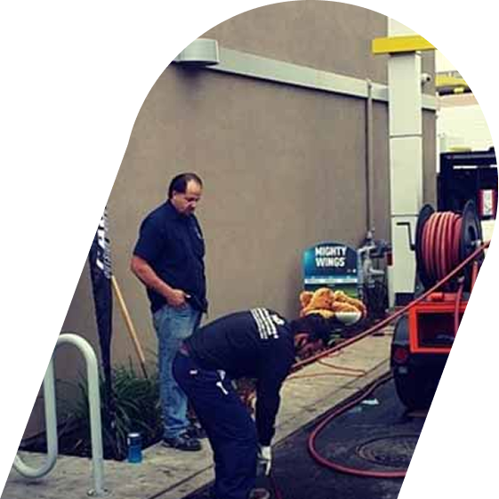 Grease trap cleaning in a Fullerton restaurant